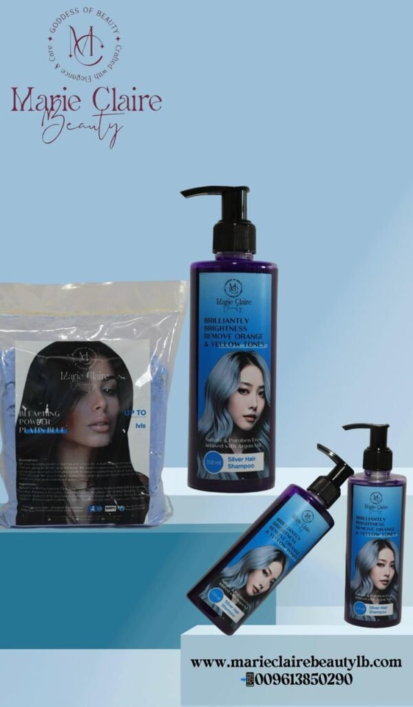 BUNDLE (3) - BLEACHING POWDER + SILVER SHAMPOO